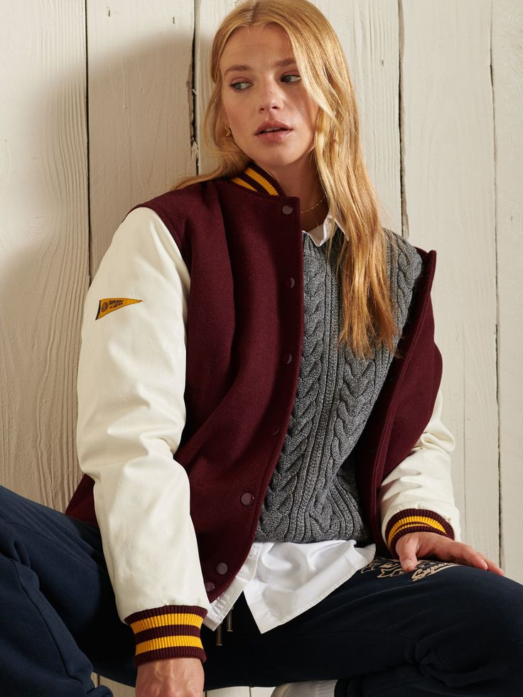 How To Stay Warm And Comfortable With A Red Fleece Letterman Jacket