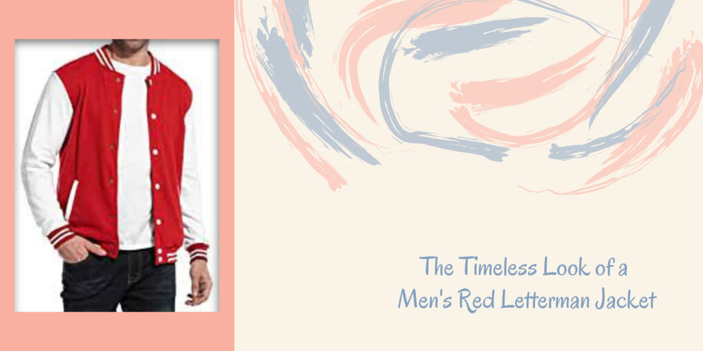 The Timeless Look of a Men's Red Letterman Jacket